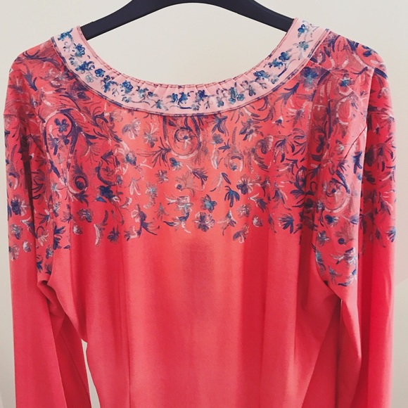 BCBG Floral Wrap Dress - Picture 3 of 4